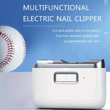 Electric Nail Clipper 2-in-1: Automatic Trimmer & Polisher with LED Light, Safety Cutter for Kids