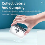 Electric Nail Clipper 2-in-1: Automatic Trimmer & Polisher with LED Light, Safety Cutter for Kids