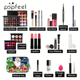 POPFEEL Christmas Makeup Kit: All-in-One Beauty Collection with Rich Hues and Creamy Texture