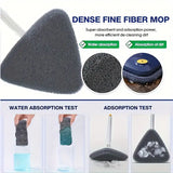 Albert Austin 360° Rotating Triangular Cleaning Mop for Walls Triangle Mop with Extra Microfibre