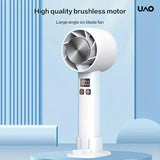 Chill Breeze Mini Fan - Portable Handheld Ice Compress, Desktop Semiconductor Turbine Cooling Fan