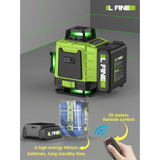 LFINE 360° Self-Levelling Laser Level – 12/16 Lines, Green Beam, Remote Control