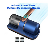 Wireless Mattress Vacuum Cleaner Handheld UV-C Bed Dust Remover Sofa Specialist 12Kpa Powerful Suction