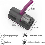 Wireless Mattress Vacuum Cleaner Handheld UV-C Bed Dust Remover Sofa Specialist 12Kpa Powerful Suction